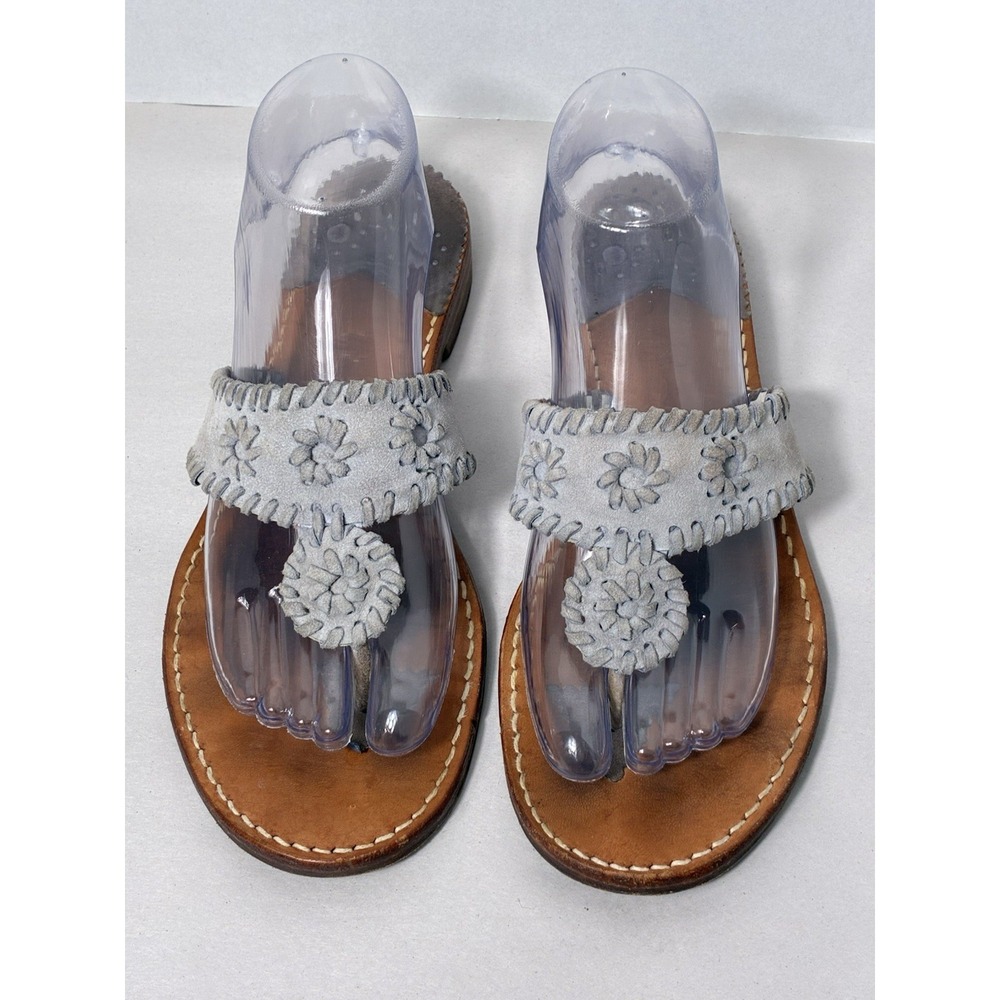 Stephan Bonanno Palm Beach Handcrafted Leather Sandal.Size 9 Gray‎ Thong